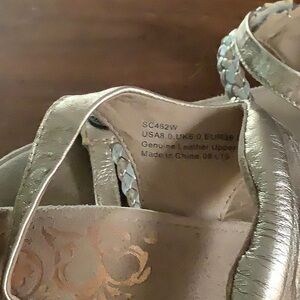 Aetrex dressy adjustable sandals.